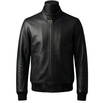 Premium Bomber Leather Jacket