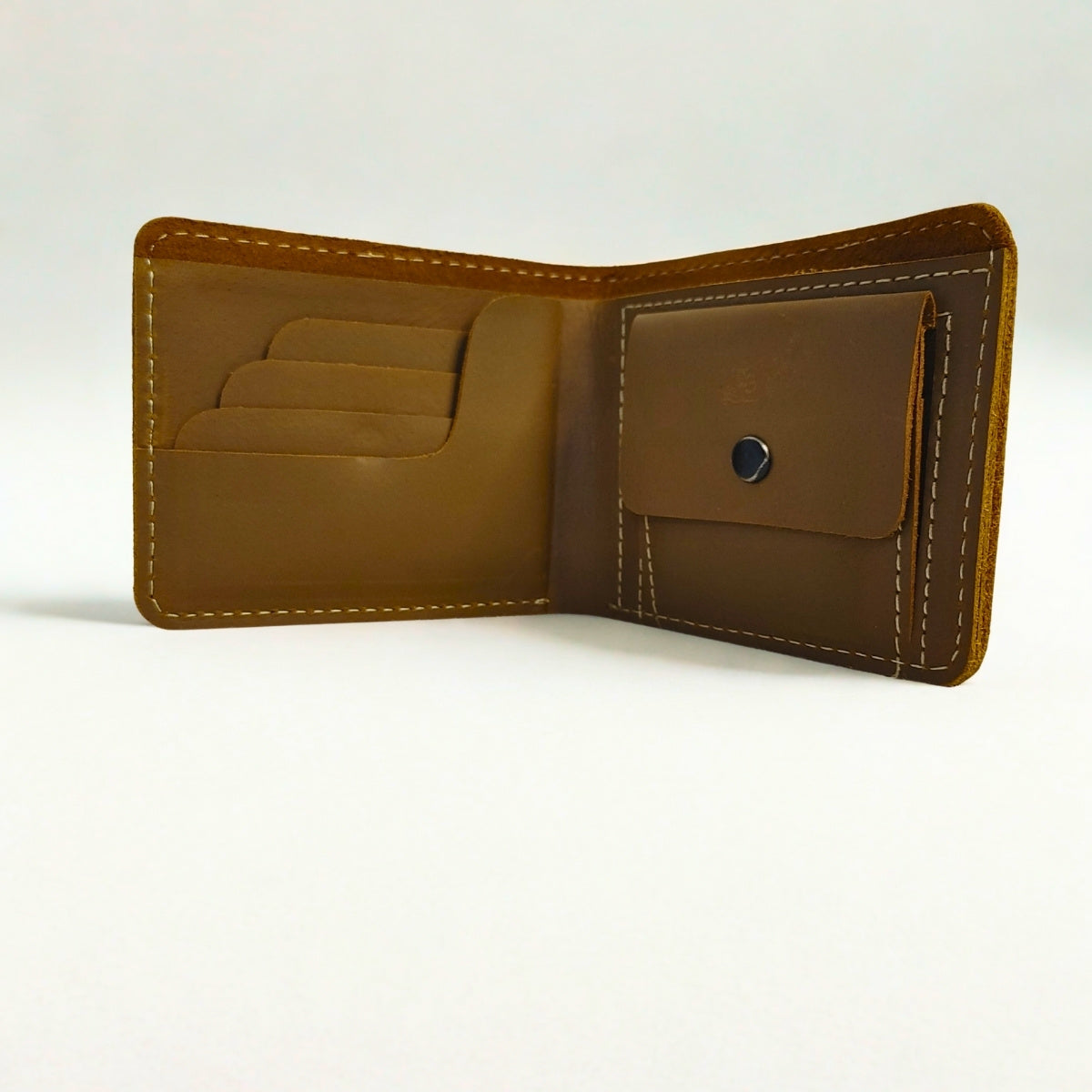 Leather Wallet with 4 Card Slots & Coin Pocket