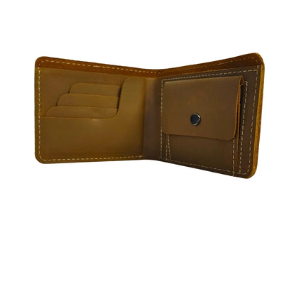 Leather Wallet with 4 Card Slots & Coin Pocket