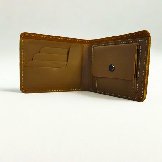 Leather Wallet with 4 Card Slots & Coin Pocket