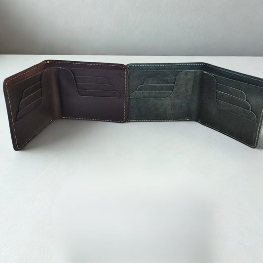 8 Cards Single Pocket Leather Wallet | The Bold Vogue