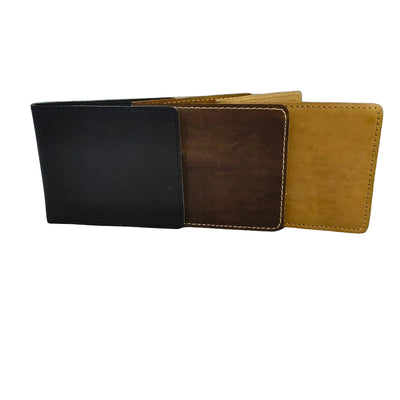 8 Cards Double Pocket Leather Wallet