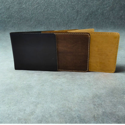 8 Cards Double Pocket Leather Wallet | The Bold Vogue