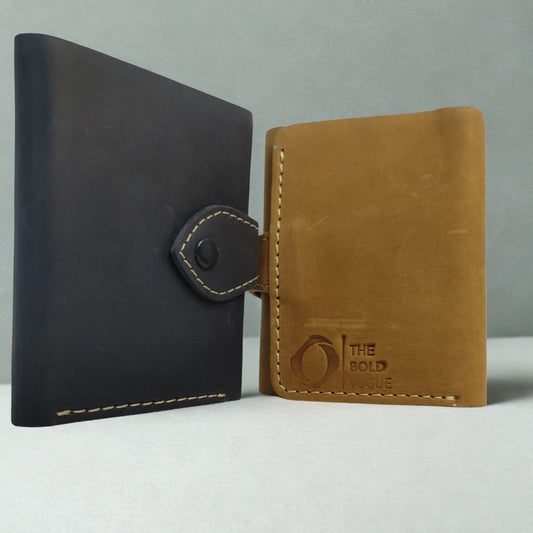 Tri Fold Wallet Button | The Bold Vogue