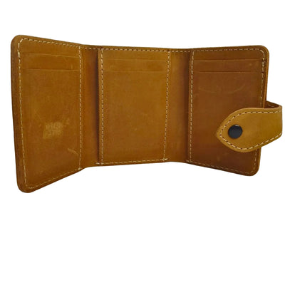 Tri Fold Wallet Button | The Bold Vogue