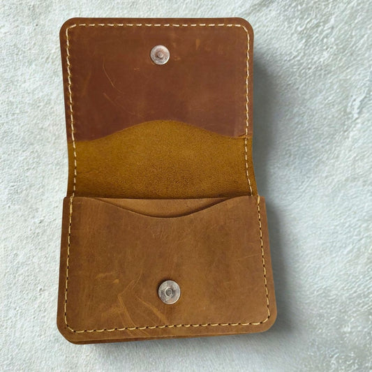 Folding Card Holder with Button