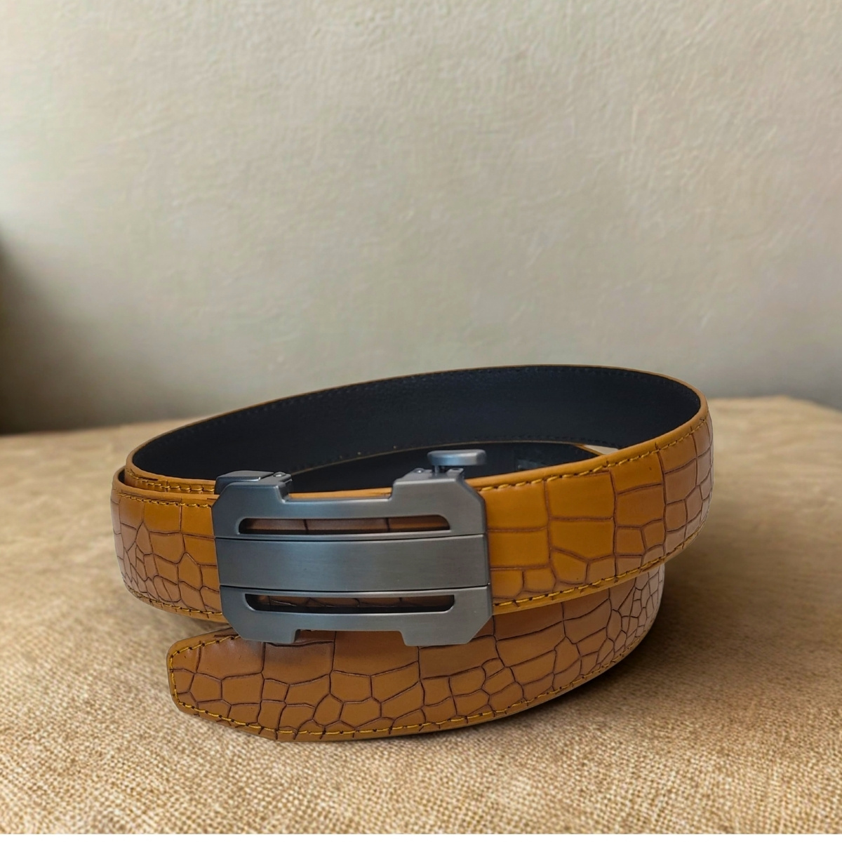 Crocodile Leather Belt - Image 3
