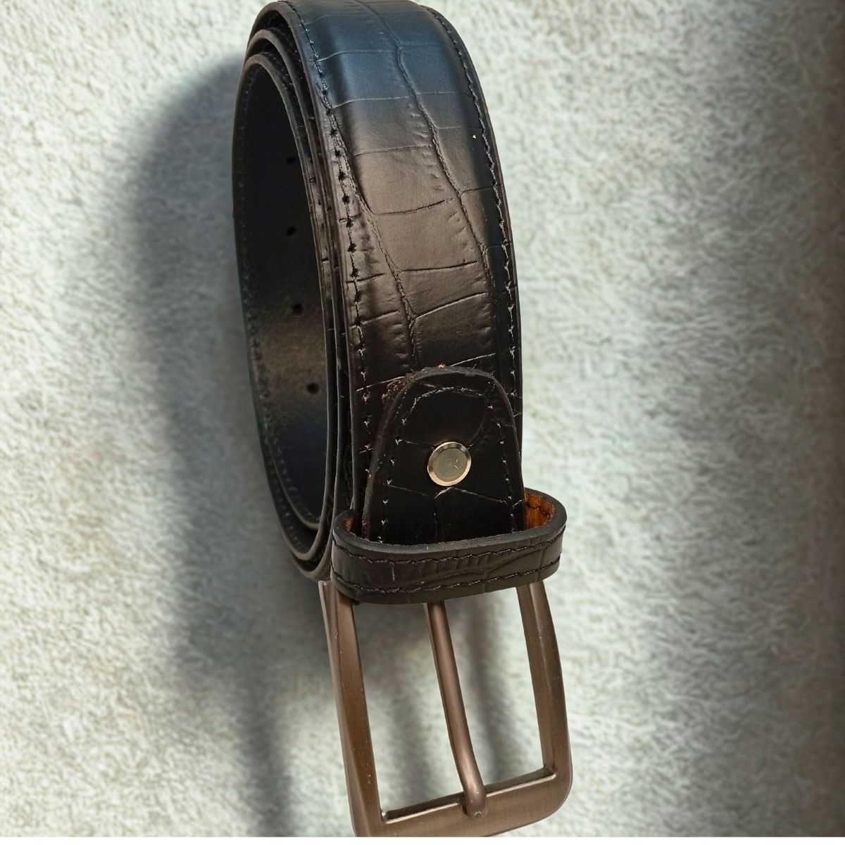 Corporate Black Carved Belt