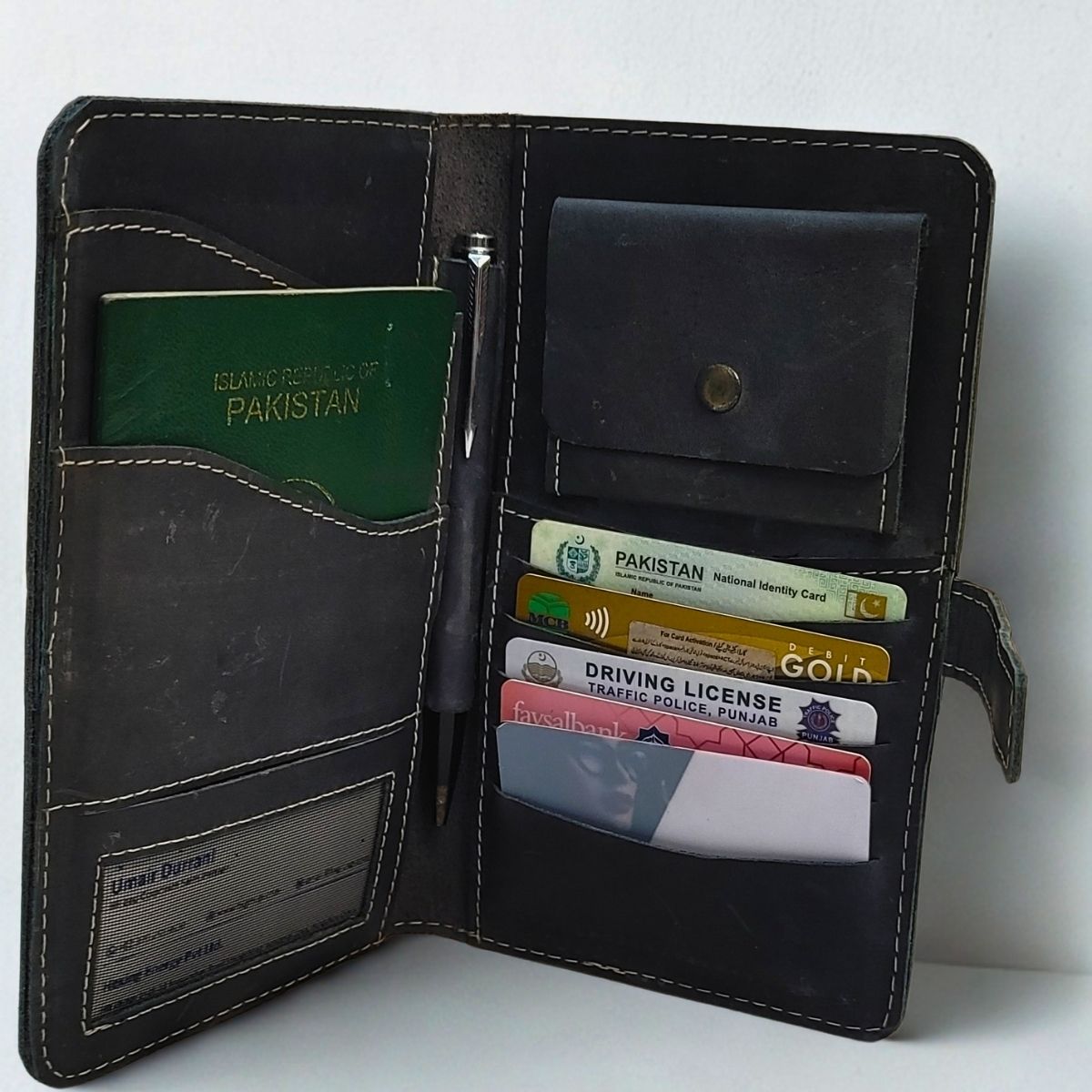 Leather Travel Cover / Organizer - Image 2