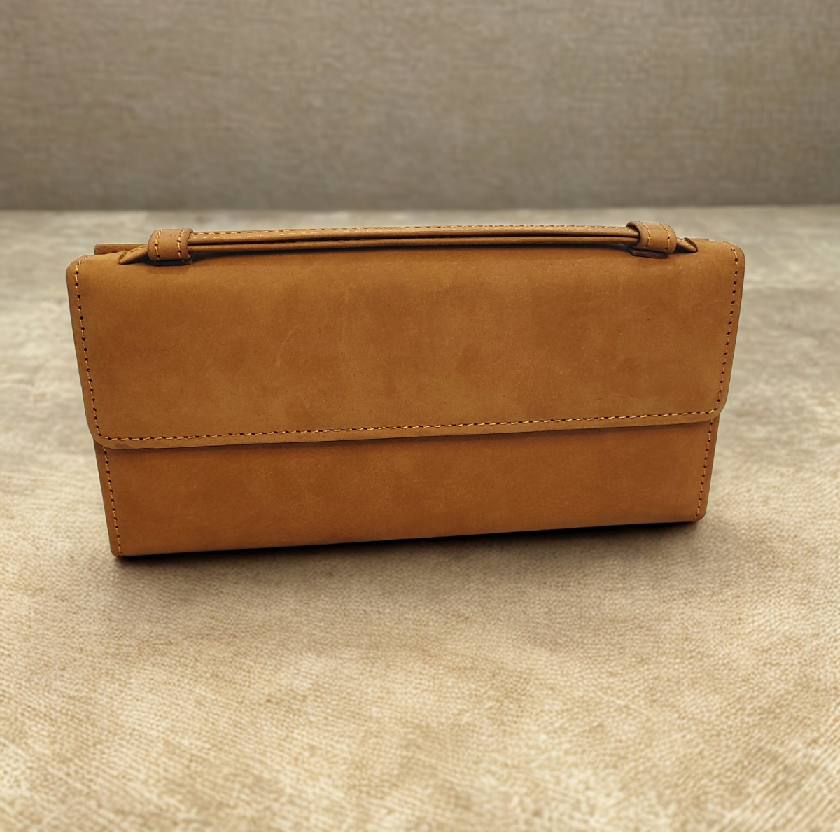 Bill Fold Ladies Clutch with Handle - Hover