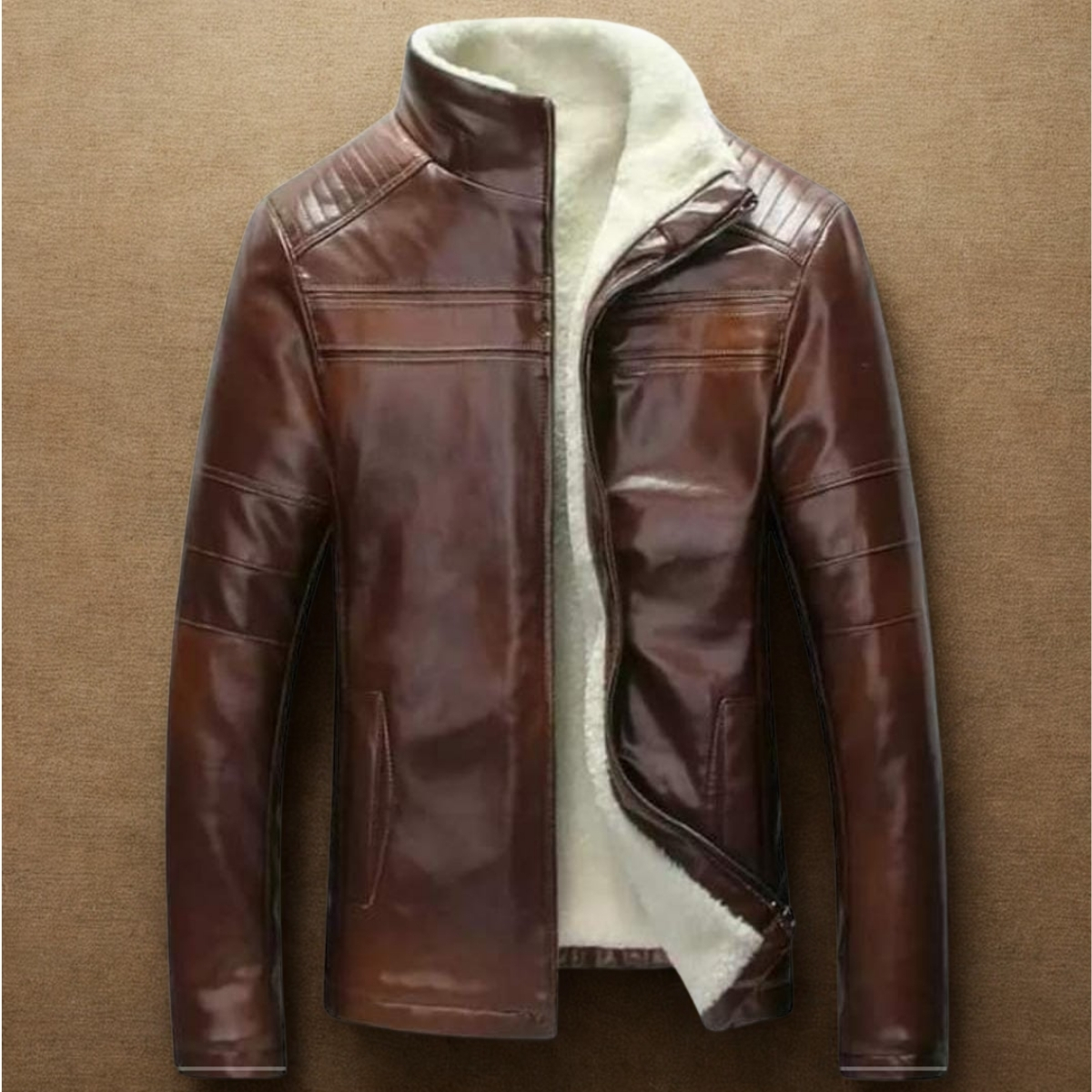 Premium Leather Jacket - Image 3